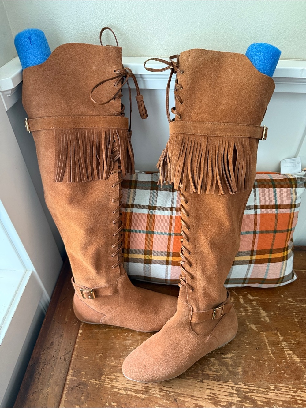Colin Stuart Suede Fringe Boots - Picture 10 of 13